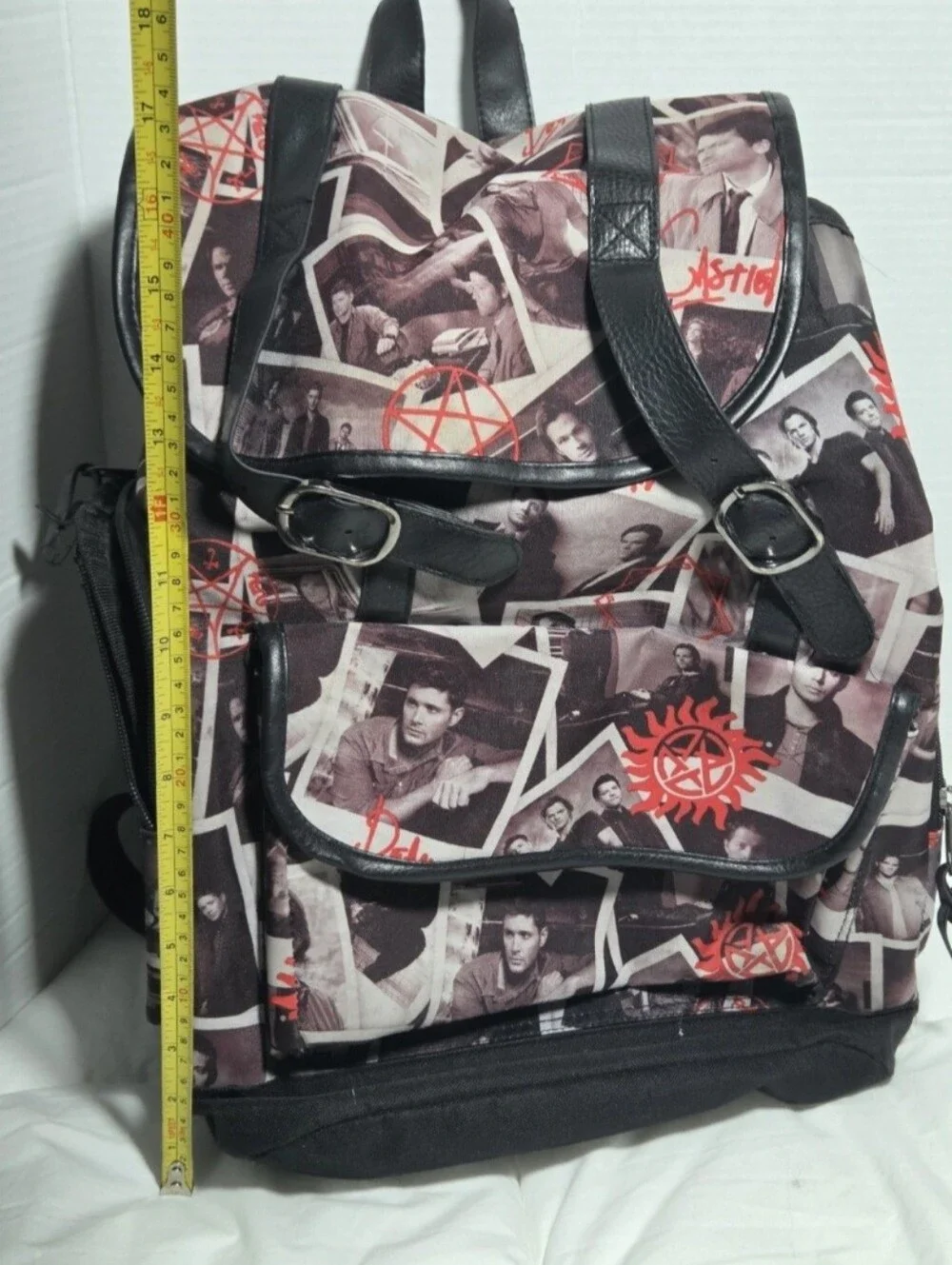 Supernatural Sam Castiel Dean Backpack Join The Hunt Hot Topic Y2k Vtg Retired